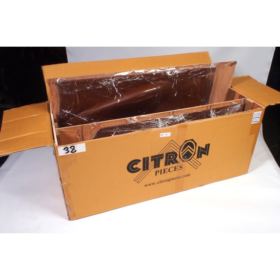 Door card set (not flat) brown leatherette Citroën ID/DS-2