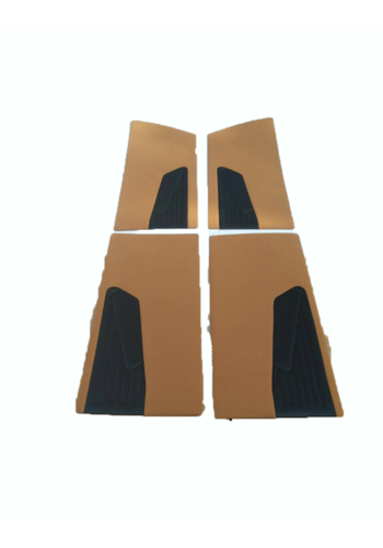  Citroën ID/DS Türverkleidungssatz (4 Teile) ockerfarbige Stoff D Super D Spezial 70-75 Citroën ID/DS 