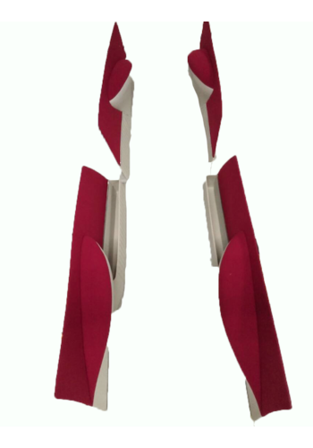  Citroën ID/DS Set of 4 door cards in bright red cloth (pallas) Citroën ID/DS 