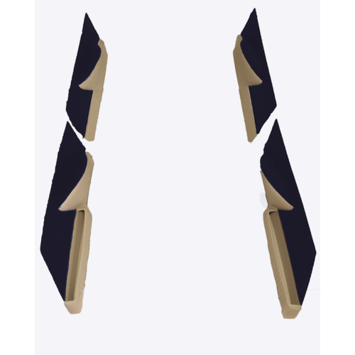  Citroën ID/DS Set deurschotten blauw stof Citroën ID/DS 