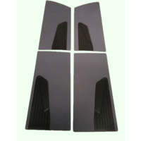 thumb-Jeu de panneaux de portes (4 pièces) en étoffe gris D SUPER D SPECIAL 70-75 Citroën ID/DS-1