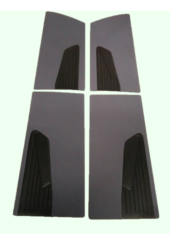  Citroën ID/DS Türverkleidungssatz (4 Teile) grau Stoff D Super D Spezial 70-75 Citroën ID/DS 