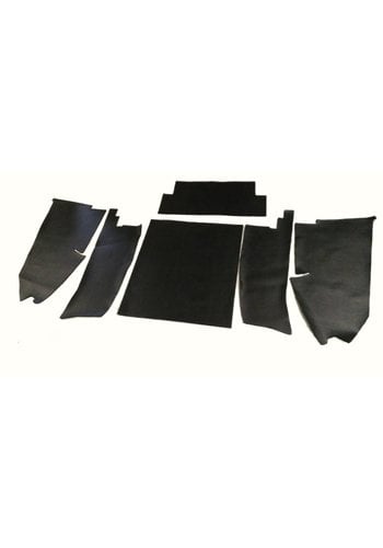  Citroën ID/DS Kofferraumverkleidungssatz [6] (schwarz PVC) mit 4 mm Schalldämmung Citroën ID/DS 