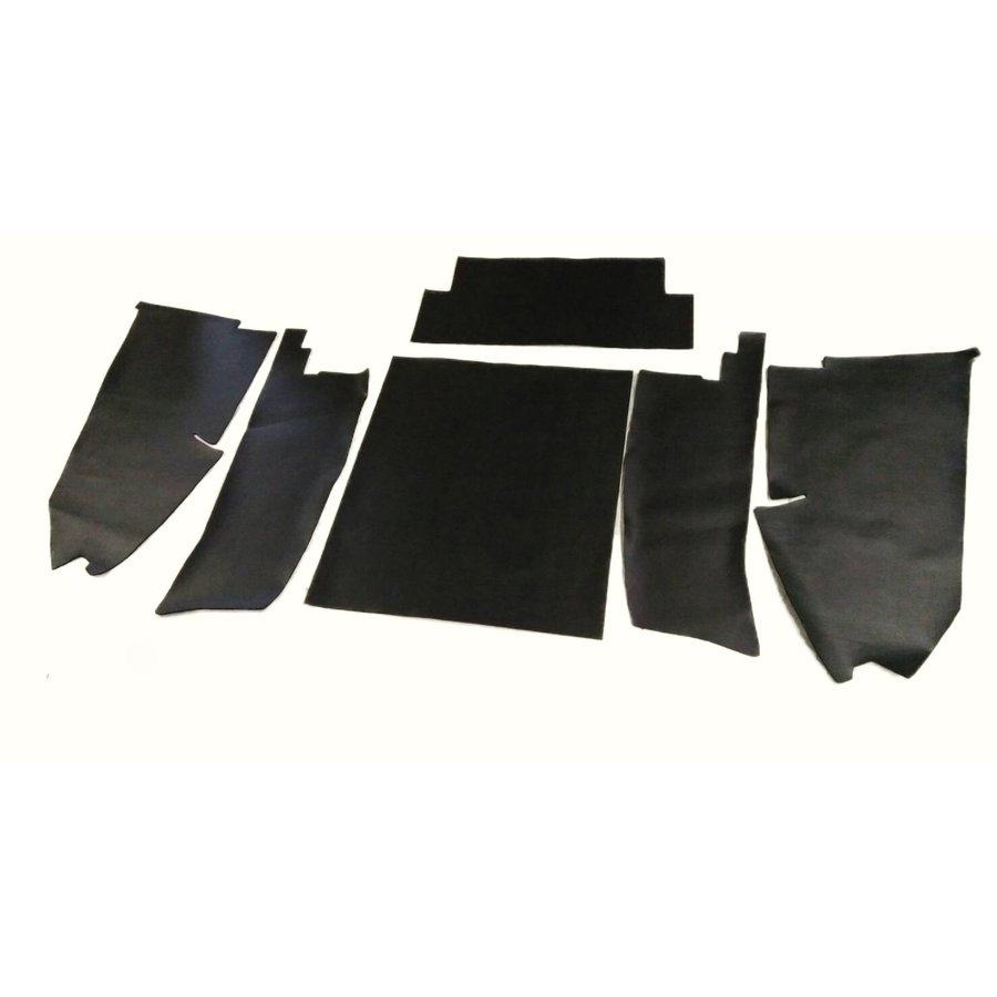 Kofferraumverkleidungssatz [6] (schwarz PVC) mit 4 mm Schalldämmung Citroën ID/DS-2