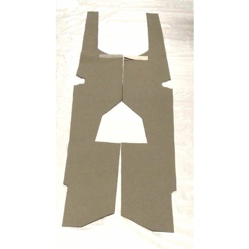  Citroën ID/DS Jeu de garnitures de longerons D+G non PA (AVec insonorisant) gris clair pour ancien modèle Citroën ID/DS 