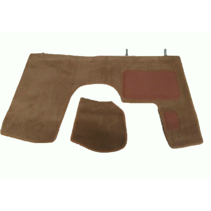 Tapis AV marron production origine (PA) garniture de plancher de pédale inclus AV avec mousse alveolée Citroën ID/DS-1