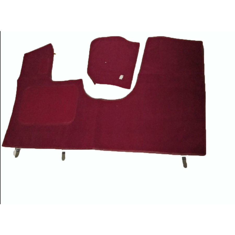 Tapis AV rouge production origine (PA) garniture de plancher de pédale inclus sans mousse Citroën ID/DS-3