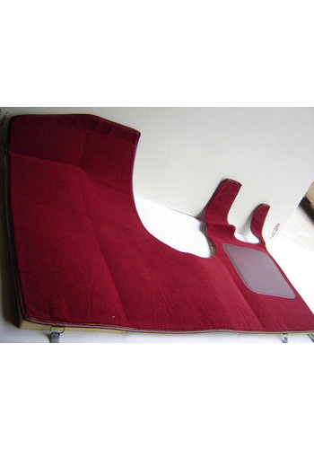  ID/DS Front carpet red RHD with foam Citroën ID/DS 