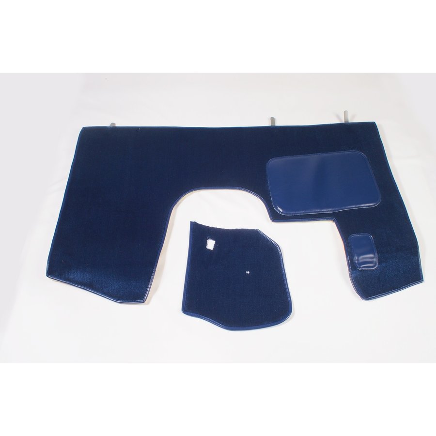 Bodenmatte vorne blau Originalreplikat (Pallas) mit Bezug für Pedalboden mit Schaum Citroën ID/DS-3