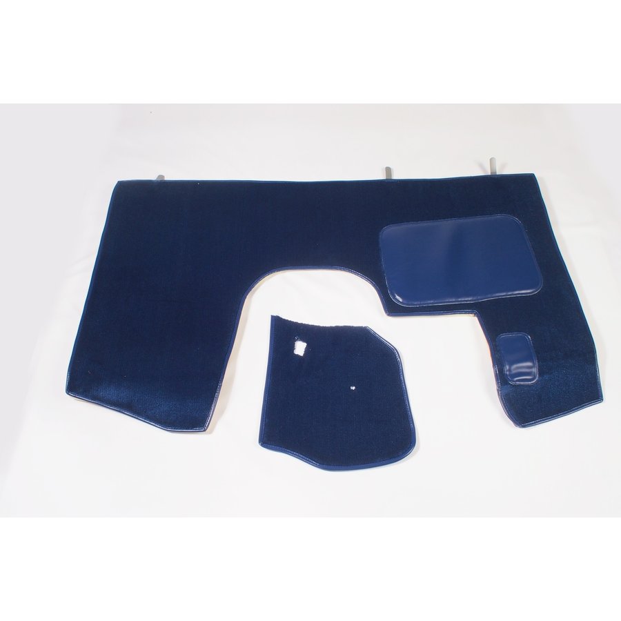 Tapis AV bleu production origine (PA) garniture de plancher de pédale inclus AV avec mousse alveolée Citroën ID/DS-4