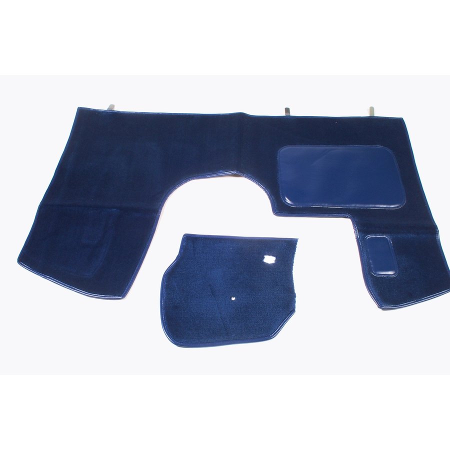 Tapis AV bleu production origine (PA) garniture de plancher de pédale inclus sans mousse Citroën ID/DS-1