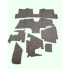 Citroën ID/DS Noise reduction pad set used under the Pallas carpet set (7 pieces) Citroën ID/DS