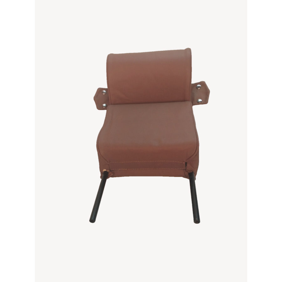 Head rest with brown leather trimming narrow model 2 pieces Citroën ID/DS-1