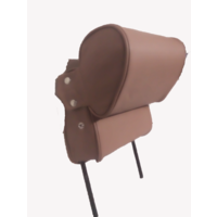 thumb-Kopfstütze (2 teilig) Leder braun schmales Modell Citroën ID/DS-4
