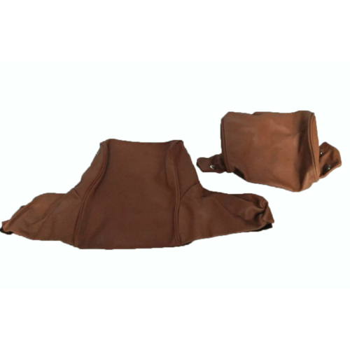  Citroën ID/DS Garniture pour repose-tête (2 pièces modèle large) garniture cuir tabac Citroën ID/DS 