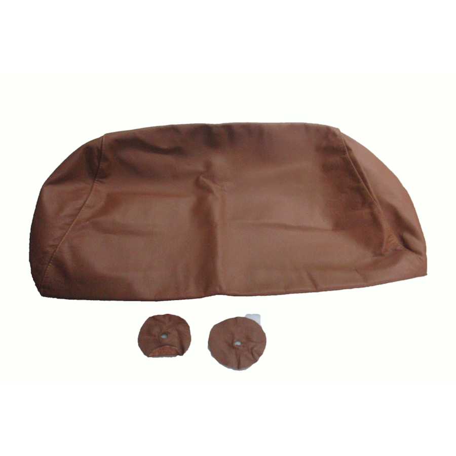 Head rest cover with light brown leather trimming for old types (bag shape) wide model 1 pieces Citroën ID/DS-2