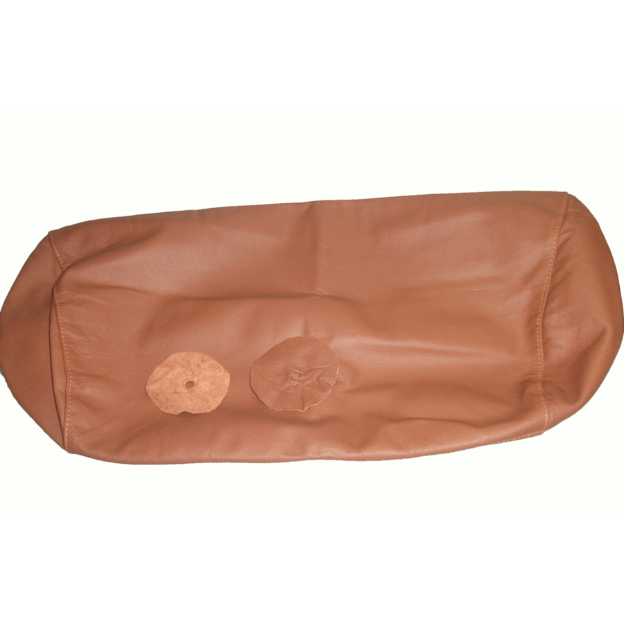 Head rest cover with light brown leather trimming for old types (bag shape) wide model 1 pieces Citroën ID/DS-8