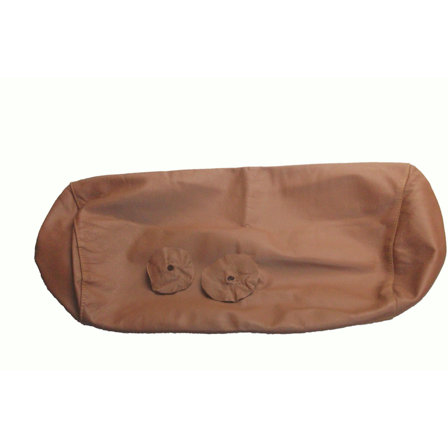 Head rest cover with light brown leather trimming for old types (bag shape) wide model 1 pieces Citroën ID/DS-9