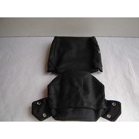 thumb-Bezug für Kopfstütze (2 teilig) Leder schwarz schmales Modell Citroën ID/DS-2
