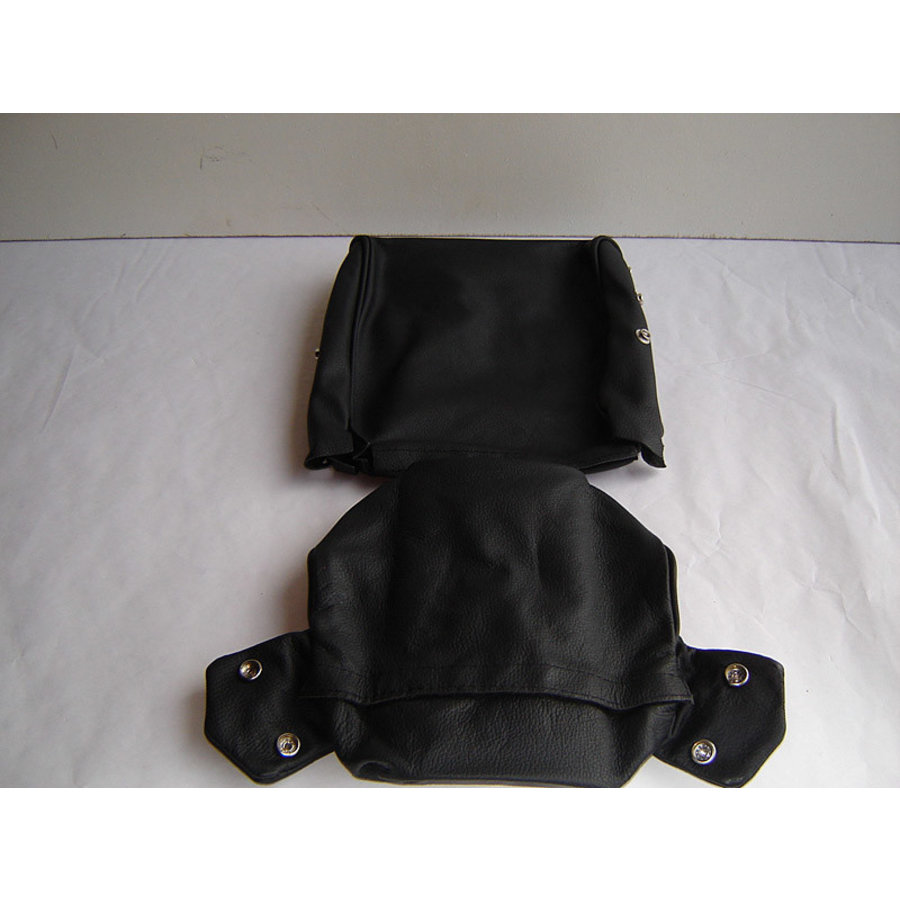 Head rest cover with black leather trimming narrow model 2 pieces Citroën ID/DS-2