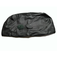 thumb-Head rest cover with black leather trimming for old types (bag shape) wide model 1 pieces Citroën ID/DS-3