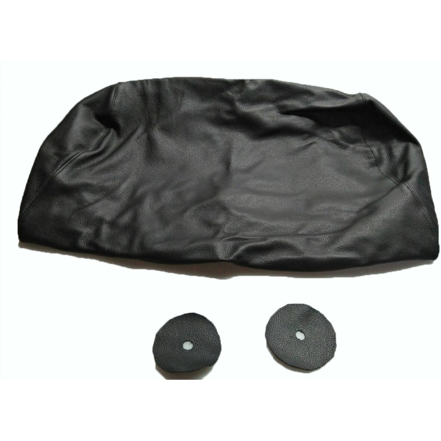 Head rest cover with black leather trimming for old types (bag shape) wide model 1 pieces Citroën ID/DS-6