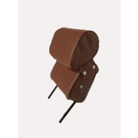 thumb-Head rest with brown leatherette trimming narrow model 2 pieces Citroën ID/DS-1