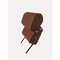 thumb-Head rest with brown leatherette trimming narrow model 2 pieces Citroën ID/DS-2