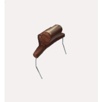 thumb-Head rest with brown leatherette trimming wide model 2 pieces Citroën ID/DS-1