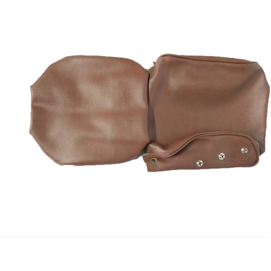 Head rest cover with brown leatherette trimming narrow model 2 pieces Citroën ID/DS-3