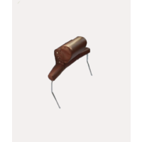 thumb-Head rest cover with brown leatherette trimming wide model 2 pieces Citroën ID/DS-1