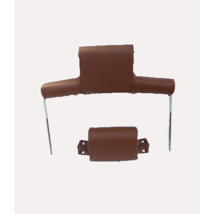 Bezug für Kopfstütze (2 teilig) Kunstleder braun breites Modell Citroën ID/DS-7