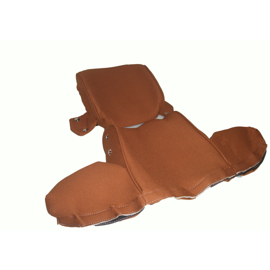 Head rest cover with gold cloth trimming wide model 2 pieces Citroën ID/DS-7