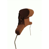 thumb-Repose-tête (2 pièces modèle large) étoffe couleur caramel Citroën ID/DS-2