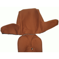 thumb-Hoofdsteunhoes breed caramel stof Citroën ID/DS-2