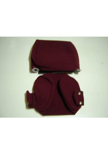  ID/DS Head rest cover with red cloth trimming narrow model 2 pieces Citroën ID/DS 