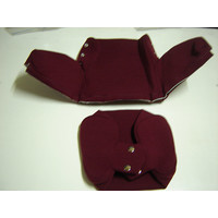 thumb-Head rest cover with red cloth trimming wide model 2 pieces Citroën ID/DS-1