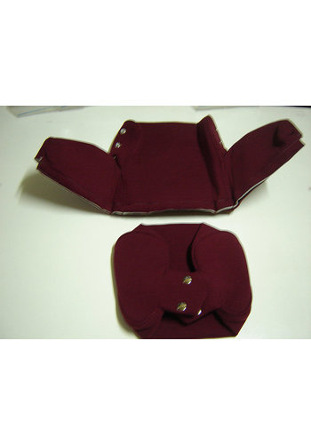  Citroën ID/DS Head rest cover with red cloth trimming wide model 2 pieces Citroën ID/DS 