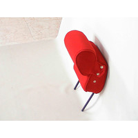 thumb-Head rest with bright red cloth trimming narrow model 2 pieces Citroën ID/DS-1