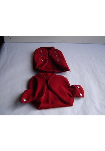  Citroën ID/DS Head rest cover with bright red cloth trimming narrow model 2 pieces Citroën ID/DS 