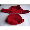 Citroën ID/DS Head rest cover with bright red 60->67cloth trimming wide model 2 pieces Citroën ID/DS