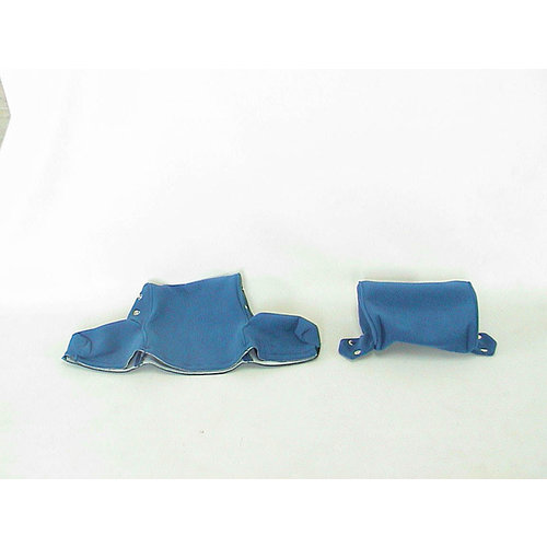  ID/DS Head rest cover with blue cloth trimming wide model 2 pieces Citroën ID/DS 