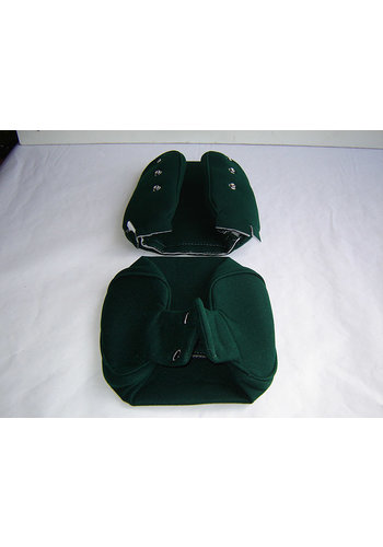  ID/DS Head rest cover with green cloth trimming narrow model 2 pieces Citroën ID/DS 