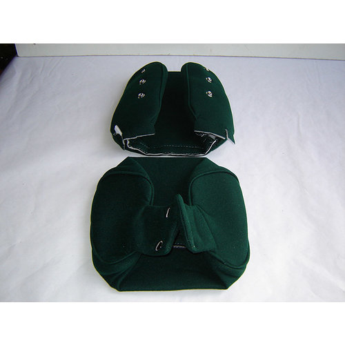  ID/DS Head rest cover with green cloth trimming narrow model 2 pieces Citroën ID/DS 