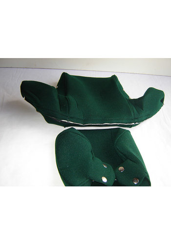  ID/DS Head rest cover with green cloth trimming wide model 2 pieces Citroën ID/DS 