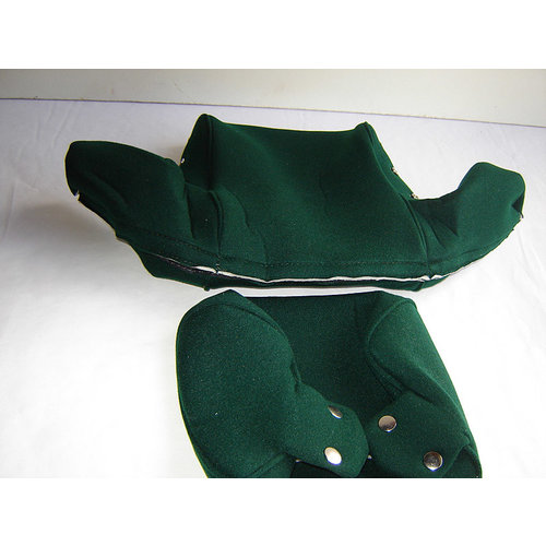  ID/DS Head rest cover with green cloth trimming wide model 2 pieces Citroën ID/DS 