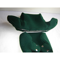 thumb-Head rest cover with green cloth trimming wide model 2 pieces Citroën ID/DS-2