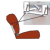 Citroën ID/DS Side socket [2x] for insertion of wide head rest chromed metal Citroën ID/DS