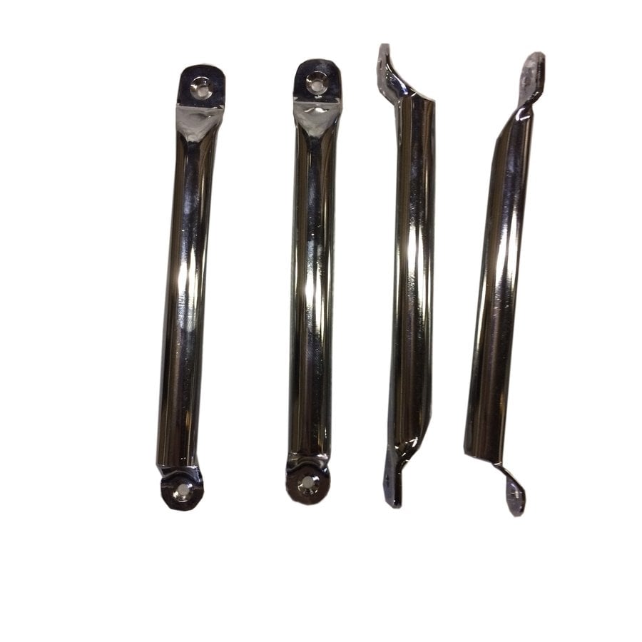 Side socket [2x] for insertion of wide head rest chromed metal Citroën ID/DS-3