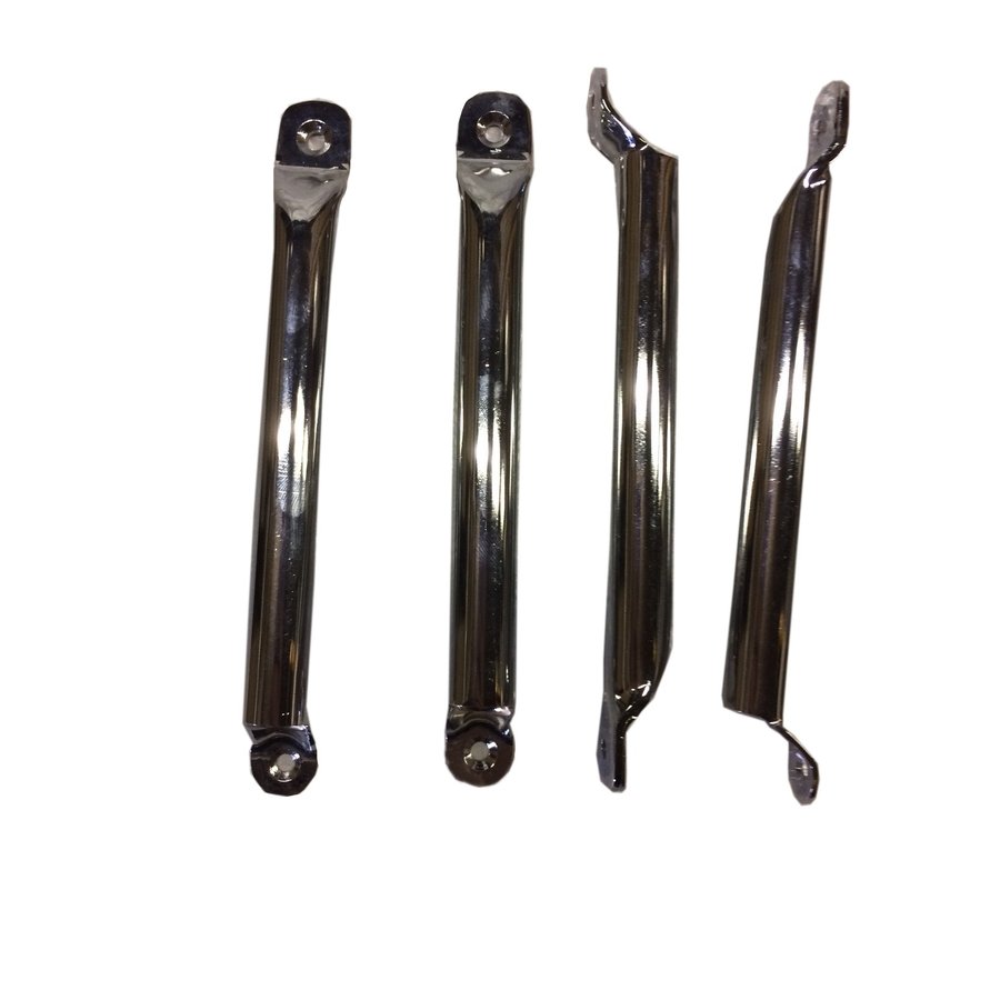 Side socket [2x] for insertion of wide head rest chromed metal Citroën ID/DS-3